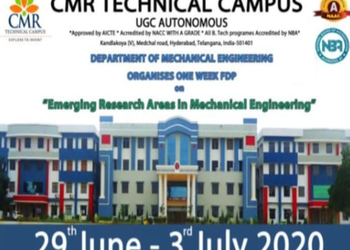 Online FDP on “Emerging Research Areas in Mechanical Engineering”