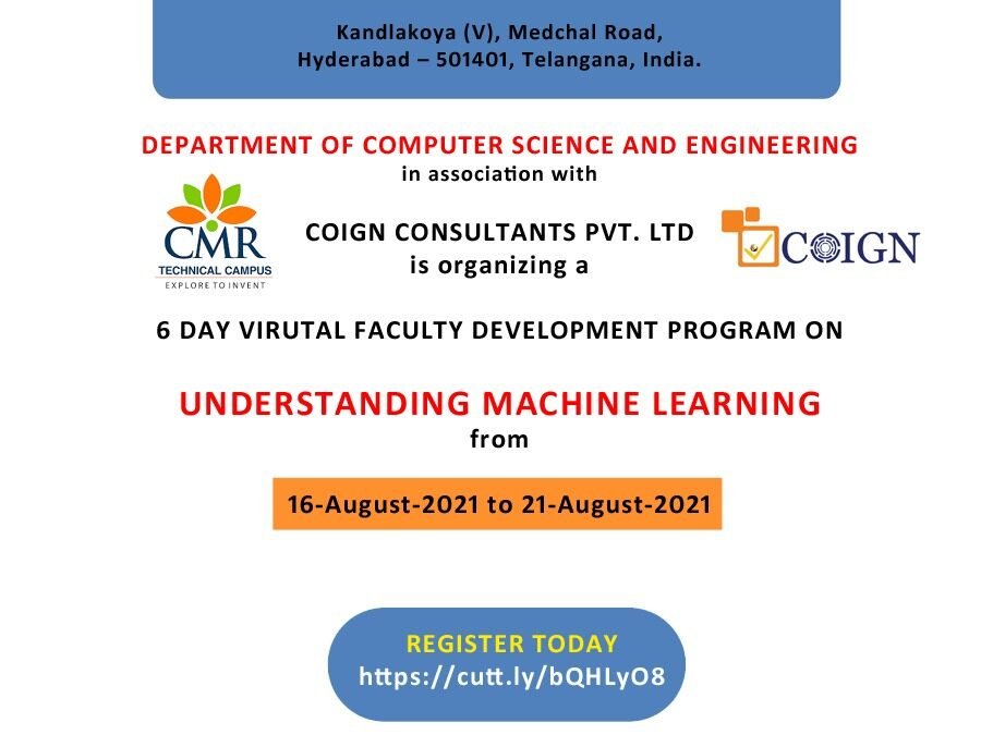 FDP on Understanding Machine Learning